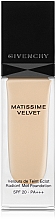 Kup PRZECENA! Rozświetlająco-matujący podkład do twarzy - Givenchy Matissime Velvet Liquid Foundation SPF 20 *