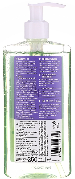 PRZECENA! Szampon antipollution przeciw wypadaniu włosów - Tołpa Dermo Hair Anti-Hairloss Shampoo * — Zdjęcie N2