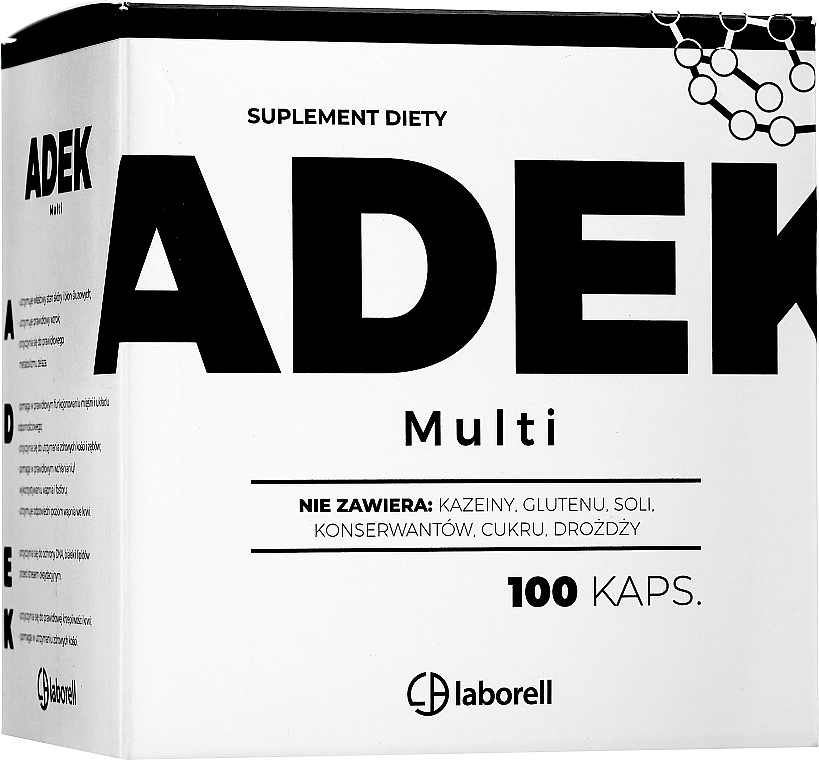 Witaminy ADEK, w kapsułkach - Laborell — Zdjęcie N1