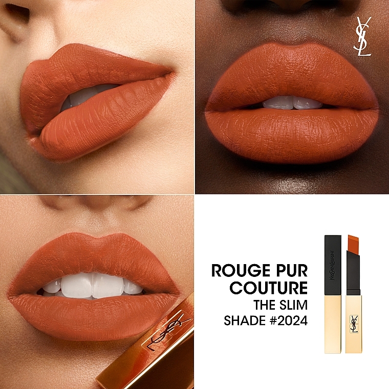 PRZECENA! Matowa szminka do ust - Yves Saint Laurent Rouge Pur Couture The Slim Matte Lipstick * — Zdjęcie N4