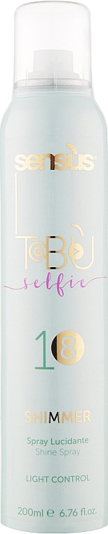 Lakier do włosów nadający połysk - Sensus Tabu Shimmer 18 — Zdjęcie N1