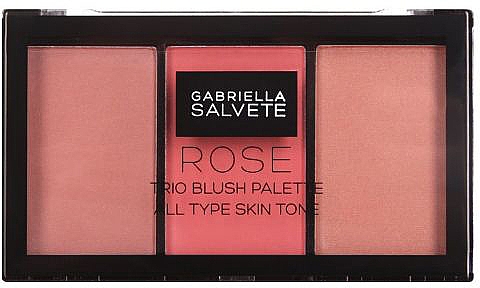 Paletka różów do policzków - Gabriella Salvete Rose Trio Blush Palette — Zdjęcie N1