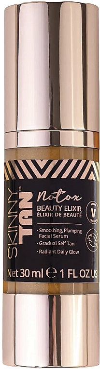 Eliksir samoopalający do twarzy - Skinny Tan No-Tox Beauty Elixir — Zdjęcie N1