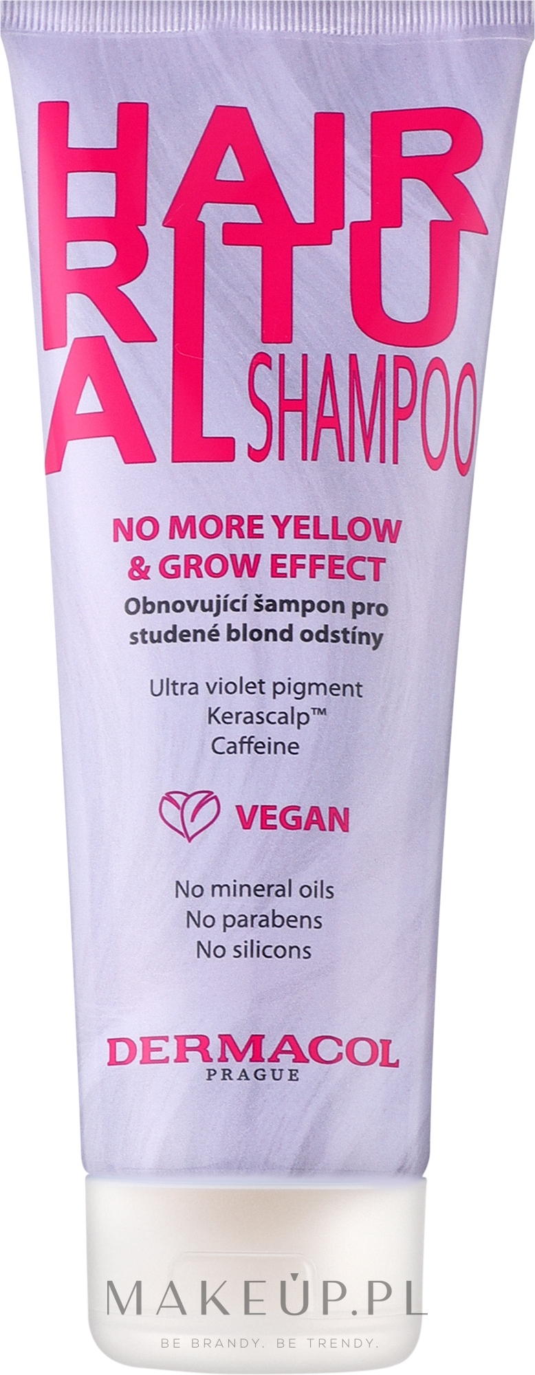 Szampon do włosów farbowanych - Dermacol Hair Ritual No More Yellow & Grow Shampoo — Zdjęcie 250 ml