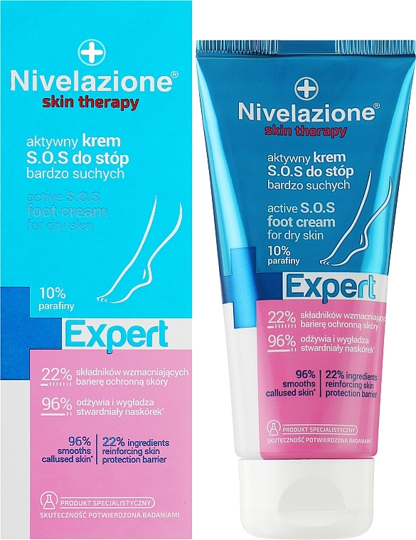 Aktywny krem S.O.S do stóp bardzo suchych - Farmona Nivelazione Skin Therapy Expert — Zdjęcie N2