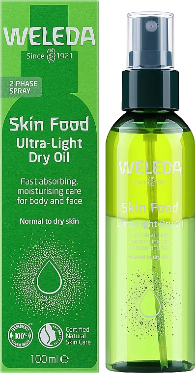 Ultralekki suchy olejek do twarzy i ciała - Weleda Skin Food Ultra Light Dry Oil — Zdjęcie N2