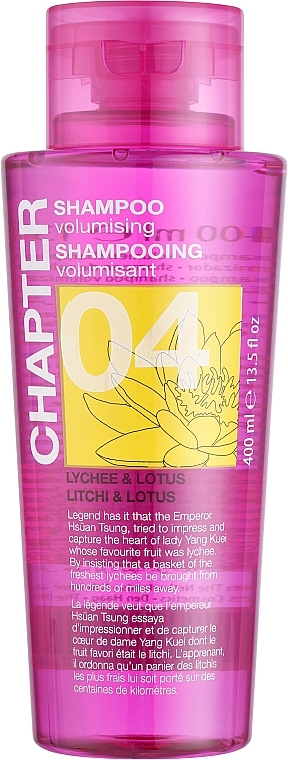 Szampon do włosów zwiększający objętość Lotos i liczi - Mades Cosmetics Chapter Shampoo Volumising Lychee & Lotus