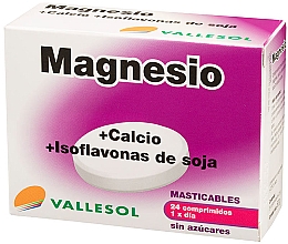 Kup Suplement diety Magnez + wapń + izoflawony - Vallesol Magnesium + Calcium + Isoflavones