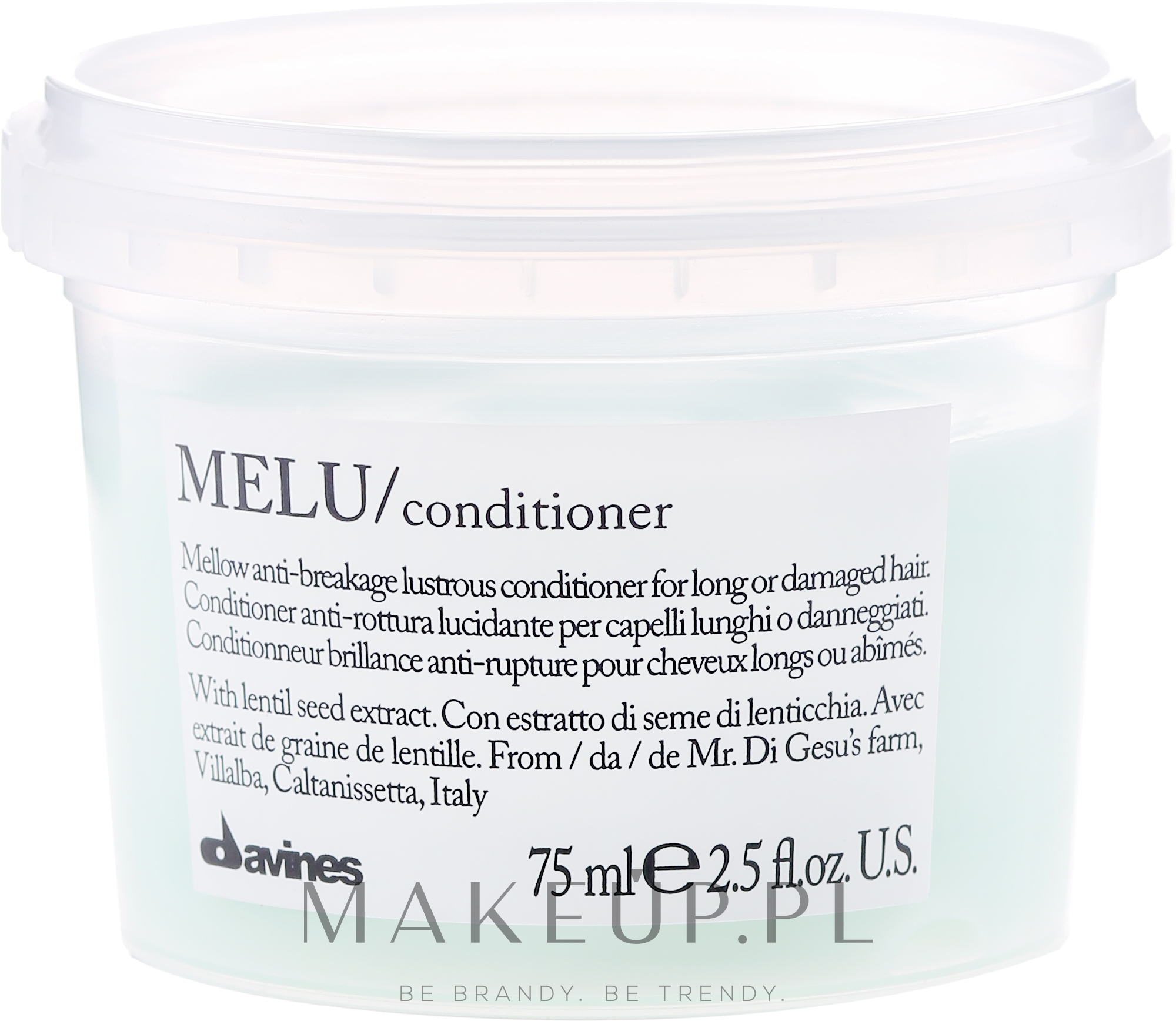 Odżywka zapobiegająca łamaniu się włosów - Davines Melu Anti-Breakage Conditioner — Zdjęcie 75 ml