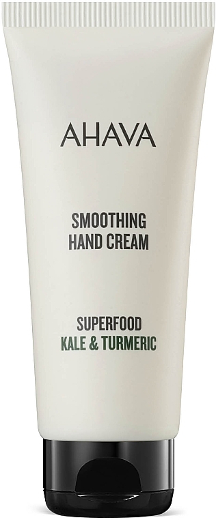 Wygładzający krem do rąk - Ahava Superfood Kale & Turmeric Smoothing Hand Cream — Zdjęcie N1