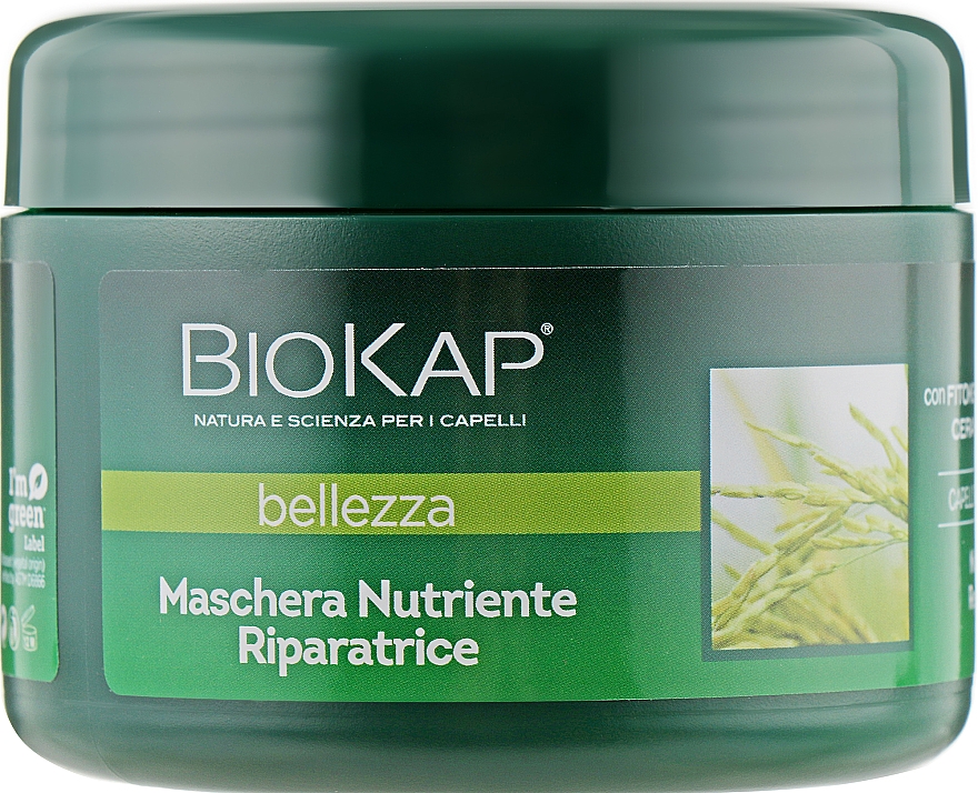 Regenerująco-odżywiająca maska do włosów - BiosLine BioKap Nutrient-Rich Repairing Mask — Zdjęcie N1