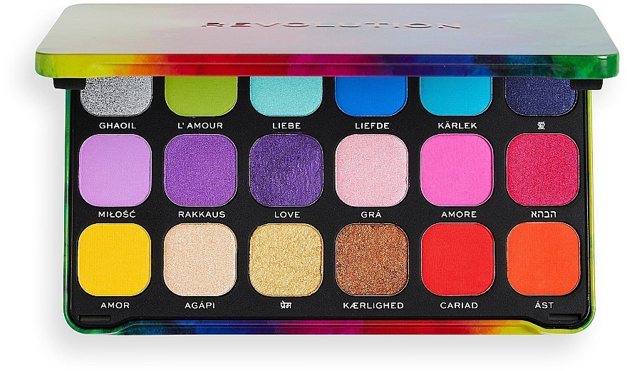 Paleta cieni do powiek - Makeup Revolution Forever Flawless Pride We Are Love Eyeshadow Palette — Zdjęcie N1