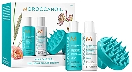 Zestaw - MoroccanOil Scalp Care Trio (shm/70ml + h/cond/70ml + scalp/brush/1pc) — Zdjęcie N1