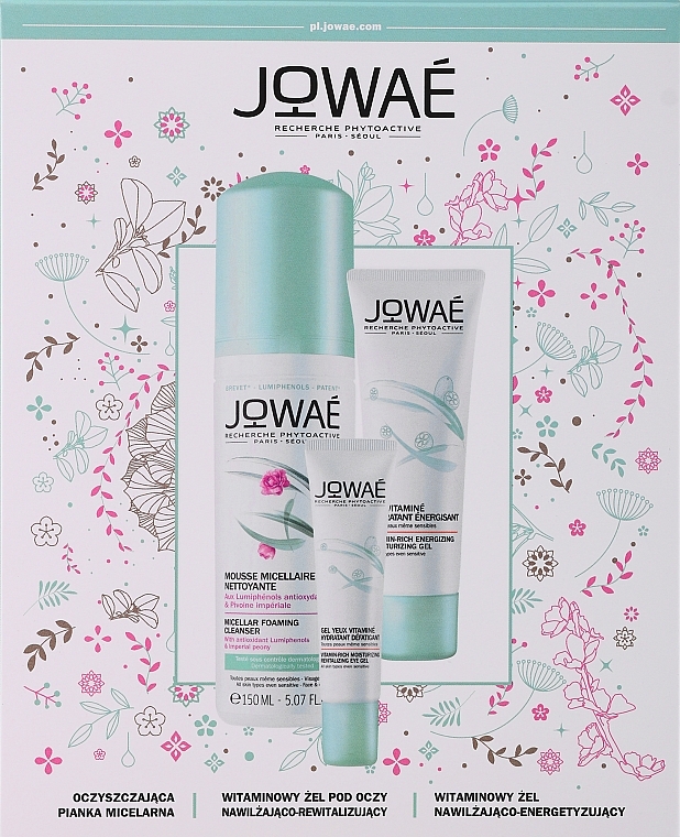 Zestaw - Jowae (f/gel/40ml + eye/gel/15ml + foam/150ml) — Zdjęcie N1