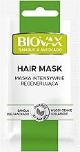 Kup Maska do włosów, bambus i awokado - Biovax Hair Mask Travel Size