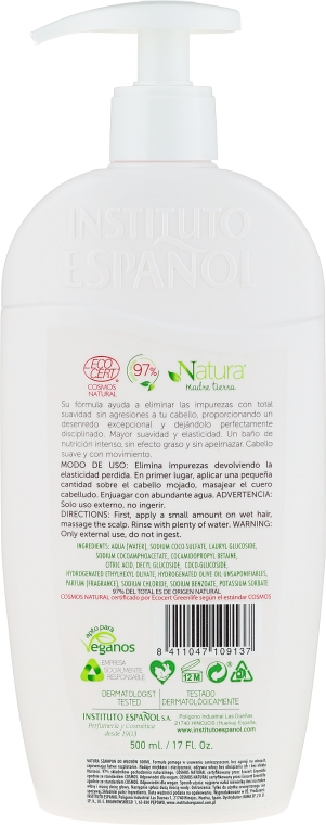 Delikatny szampon do włosów - Instituto Espanol Natura Madre Tierra Soft Shampoo — Zdjęcie N2