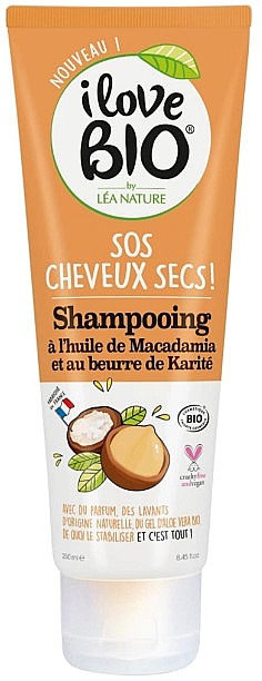 Szampon do włosów Olej makadamia i masło shea - I love Bio Macadamia Oil & Shea Butter Shampoo — Zdjęcie N1