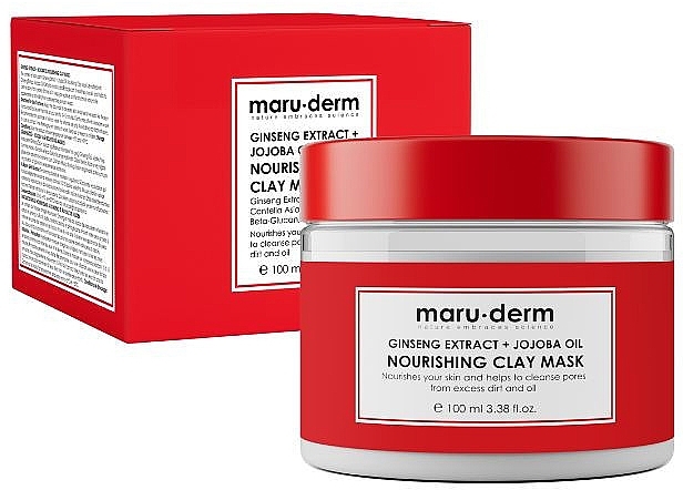 Maska z gliny z ekstraktem z żeń-szenia - Maruderm Cosmetics Nourishing Clay Mask — Zdjęcie N1