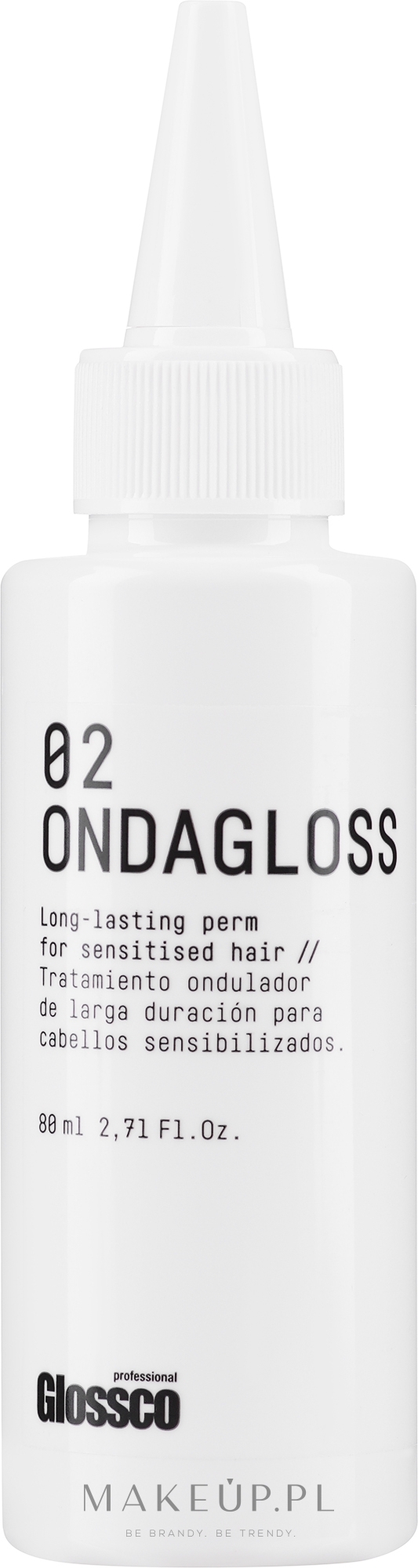 Preparat do kręcenia włosów wrażliwych - Glossco Ondagloss Perm No2 Sensitive Hair — Zdjęcie 80 ml