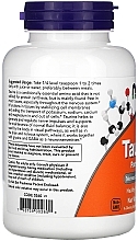 Aminokwas Tauryna w proszku - Now Foods Taurine Pure Powder — Zdjęcie N3