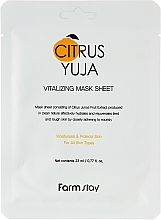 Kup Maseczka w płachcie z ekstraktem z Yuzu - FarmStay Citrus Yuja Vitalizing Mask Sheet