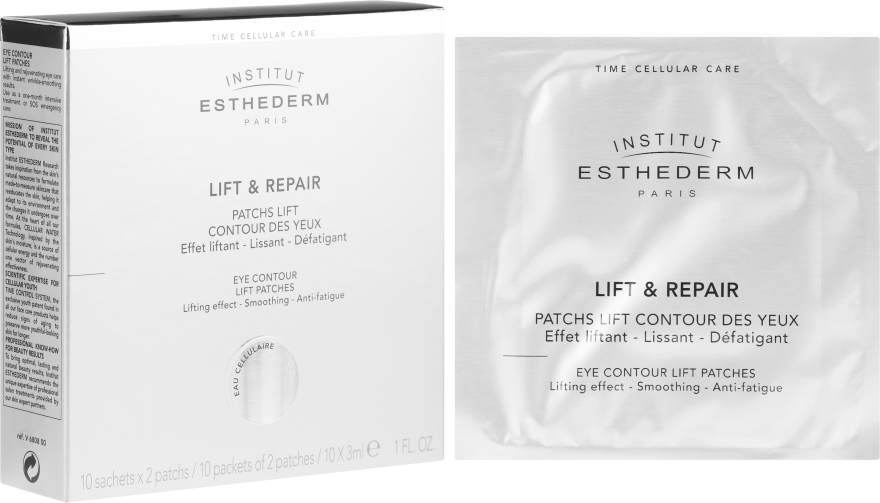 Bioliftingujące płatki pod oczy - Institut Esthederm Lift & Repair Eye Contour Lift Patches — Zdjęcie N1