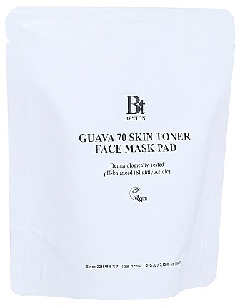 Kojące płatki tonikowe do twarzy - Benton Guava 70 Skin Toner Face Mask Pad Refill (uzupełnienie) — Zdjęcie N1