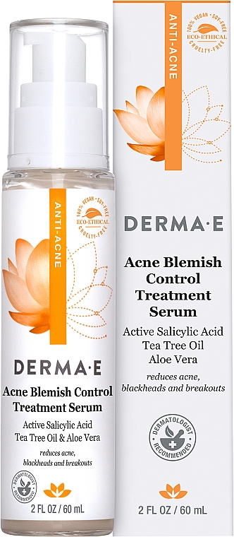 Serum przeciwtrądzikowe i przeciwzapalne - Derma E Anti-Acne Blemish Control Treatment Serum