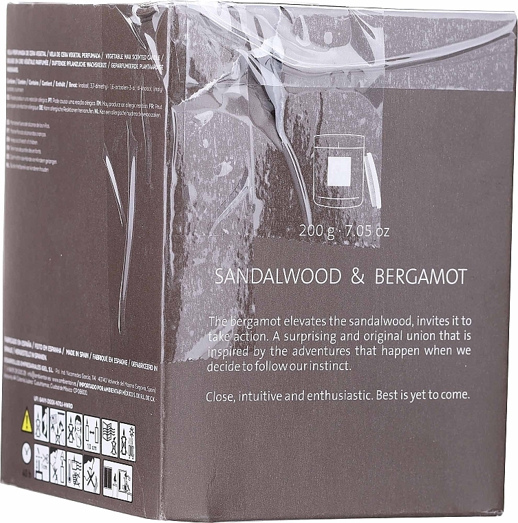 PRZECENA! Świeca zapachowa - Ambientair Lacrosse Sandalwood & Bergamot Candle * — Zdjęcie N2