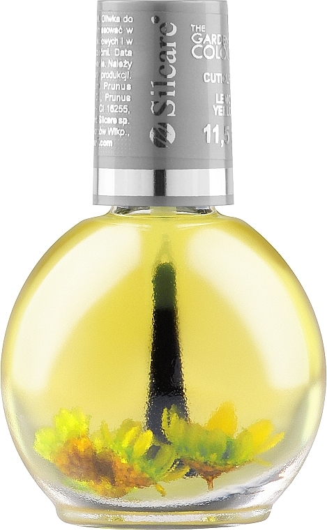 Oliwka do skórek z kwiatami Oliwka i cytryna - Silcare Olive Lemon Yellow — Zdjęcie N1