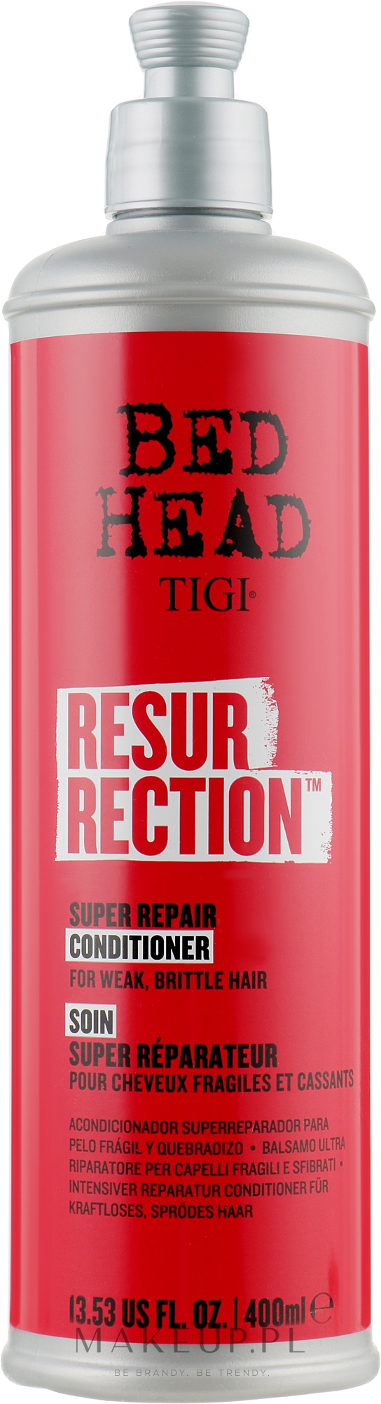 Regenerująca odżywka do włosów słabych i łamliwych - Tigi Bed Head Resurrection Super Repair Conditioner — Zdjęcie 400 ml