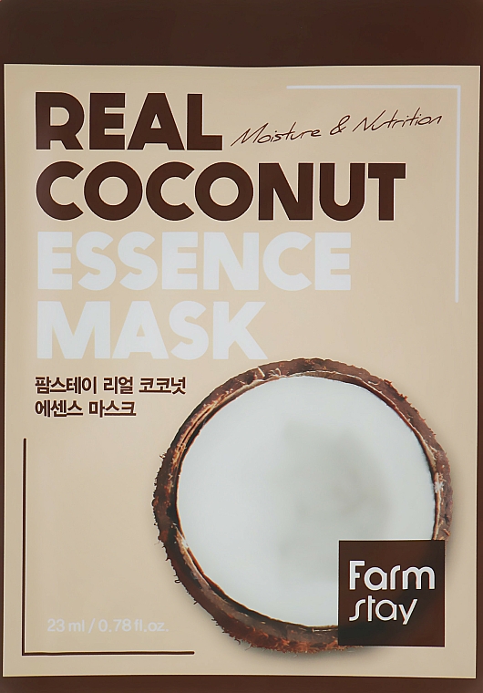 Maseczka do twarzy z ekstraktem z kokosa - FarmStay Real Coconut Essence Mask — Zdjęcie N1