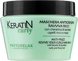 Maska do włosów kręconych - Phytorelax Laboratories Keratin Curly Anti-Frizz Revive Your Curls Hair Mask — Zdjęcie N1