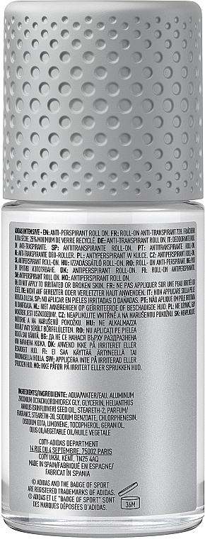 Intensywny antyperspirant w kulce - Adidas Intensive Dezodorant Roll-on — Zdjęcie N2
