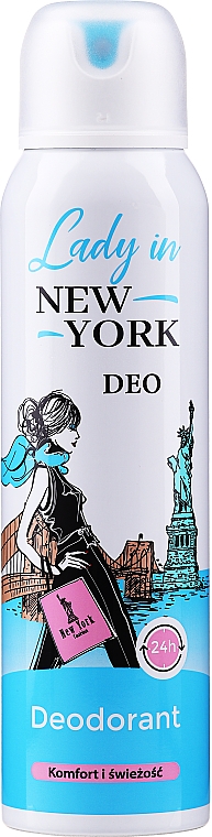 Perfumowany dezodorant w sprayu - Lady In New York Deodorant