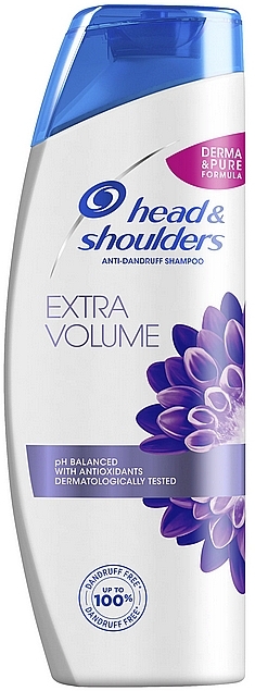 PRZECENA! Rewitalizujący szampon do włosów z organiczną oliwą z oliwek - Head & Shoulders Extra Volume Shampoo * — Zdjęcie N3