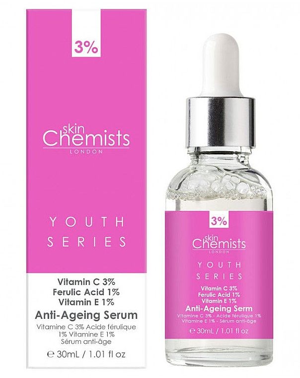 Serum przeciwstarzeniowe do twarzy - Skin Chemists Youth Series Anti-Ageing Serum — Zdjęcie N2