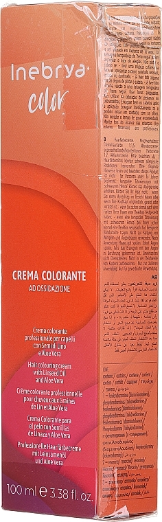 PRZECENA! Krem koloryzujący do włosów z olejem lnianym i aloesem - Inebrya Color Hair Colouring Cream * — Zdjęcie N3
