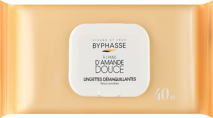 Chusteczki do demakijażu - Byphasse Make-up Remover Sweet Almond Oil Wipes — Zdjęcie N1