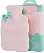 Termofor, różowy - Isabelle Laurier Hot Water Bottle With Velvet Cover Rose Pink — Zdjęcie N1