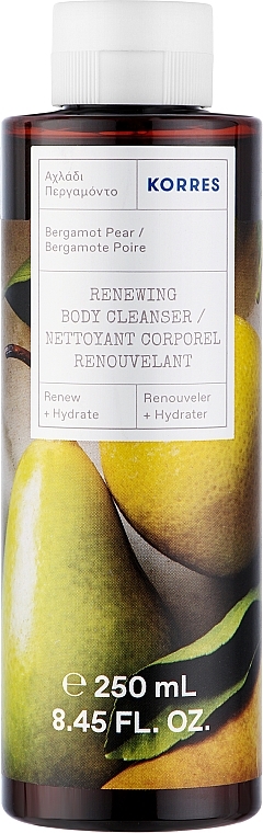 Rewitalizujący żel pod prysznic Bergamotka i gruszka - Korres Bergamot Pear Renewing Body Cleanser — Zdjęcie N1