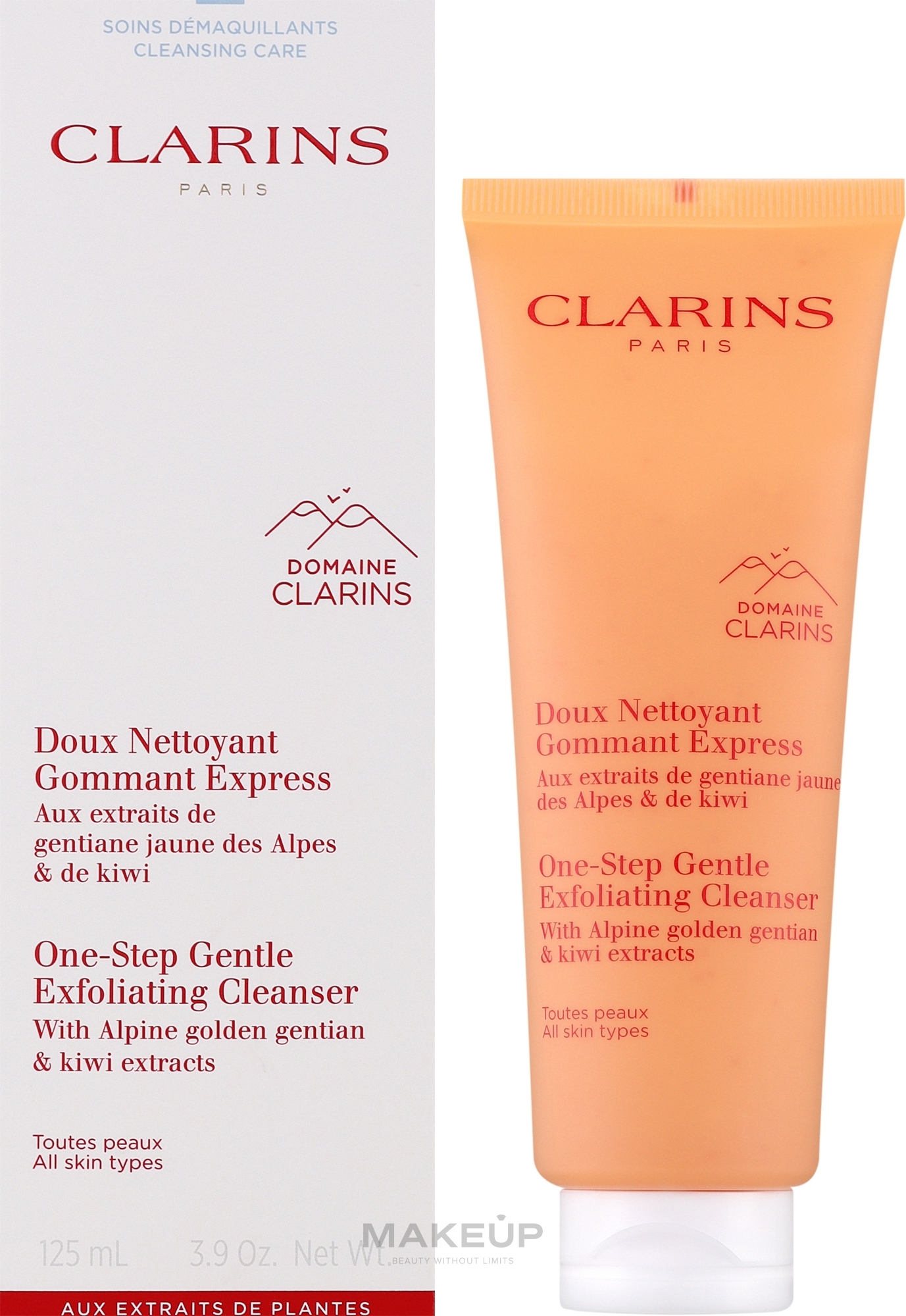 Peeling do twarzy z ekstraktami roślinnymi i kiwi - Clarins Domaine Clarins One-Step Gentle Exfoliating Cleanser — Zdjęcie 125 ml