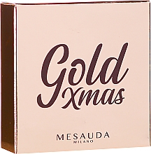 Rozświetlacz z lusterkiem do twarzy - Mesauda Milano Gold XMas — Zdjęcie N2