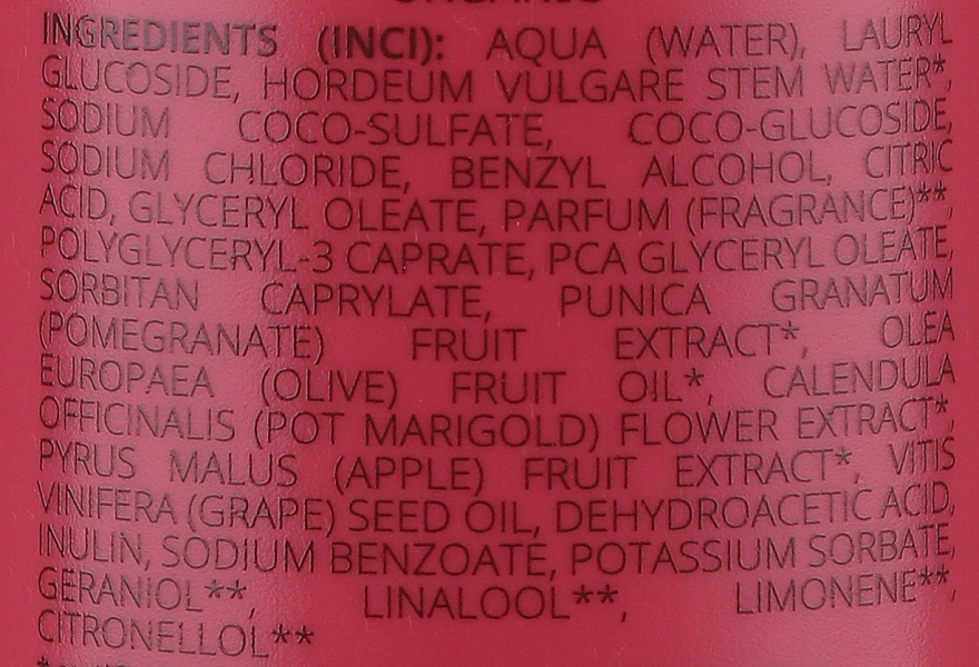 Odbudowujący szampon do włosów Granat i oliwka - GRN Rich Elements Pomegranate & Olive Repair Shampoo — Zdjęcie N3