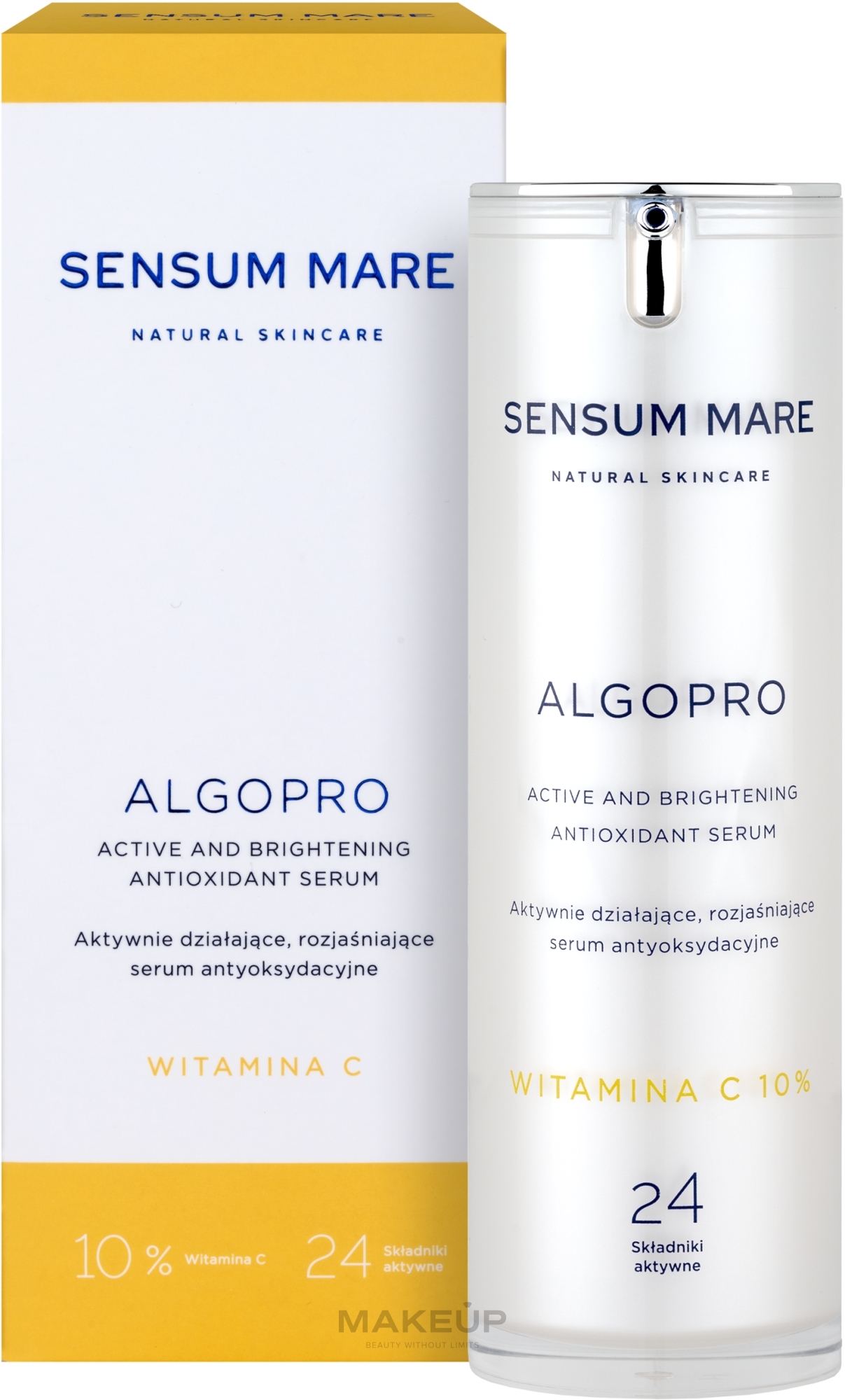 Rozjaśniające Serum Antyoksydacyjne 10% Witamina C - Sensum Mare Algopro C Active And Brightening Antioxidant Serum — Zdjęcie 30 ml