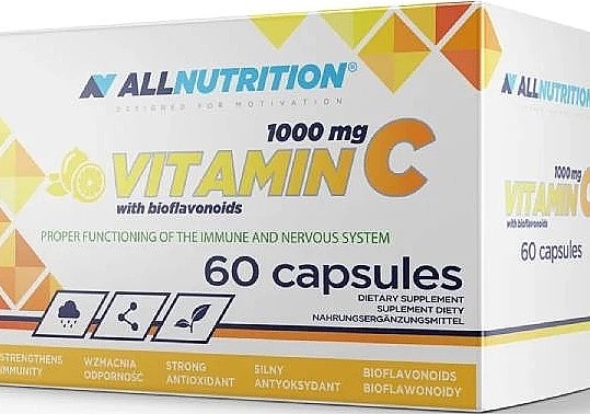 Suplement diety Witamina C z bioflawonoidami, 60 szt. - Allnutrition Vitamin C 1000mg With Bioflavonoids — Zdjęcie N1