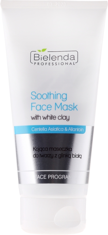 Kojąca maseczka do twarzy z glinka białą - Bielenda Professional Face Program Soothing Face Mask With White Clay