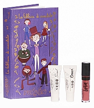 Kup Zestaw Charlie i fabryka czekolady - PuroBio Cosmetics Christmas Box Charlie And The Chocolate Factory (lip/tint/4.8ml + lip/cream/10/ml + lip/scrub/10ml)