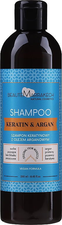 Keratynowy szampon z olejem arganowym - Beaute Marrakech Argan Shampoo 