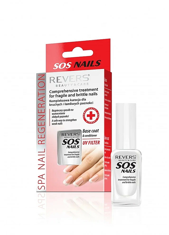 Regenerująca odżywka do paznokci - Revers SOS Nails Stronger Nails Nail Polish — Zdjęcie N1